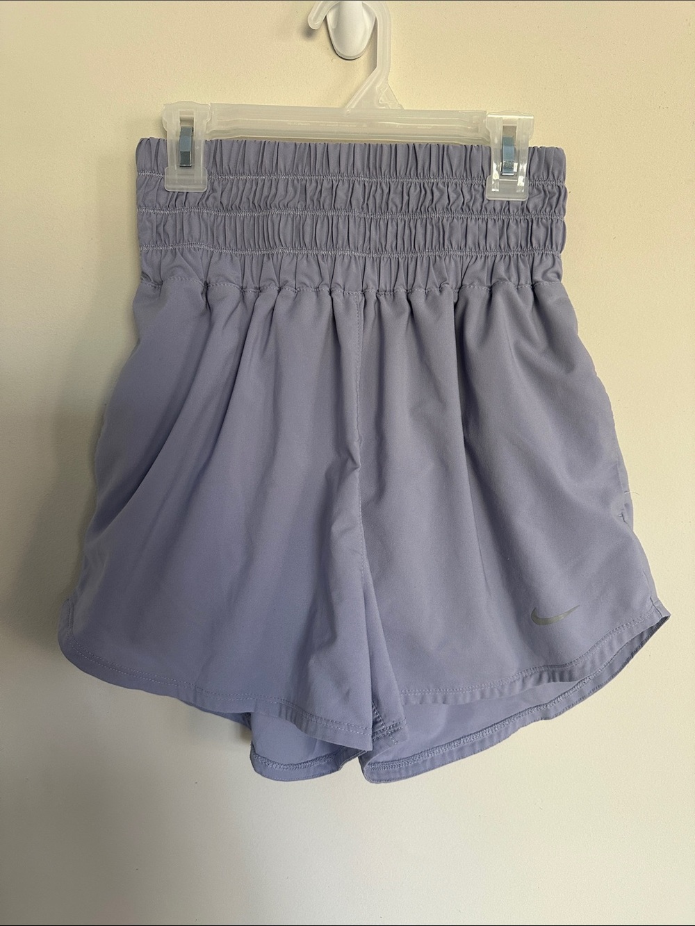 Nike Women’s Lavender High-Waist Athletic Shorts